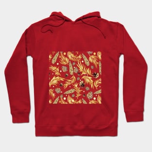 #Christmas #Pattern #Pine #Snow 3 Hoodie